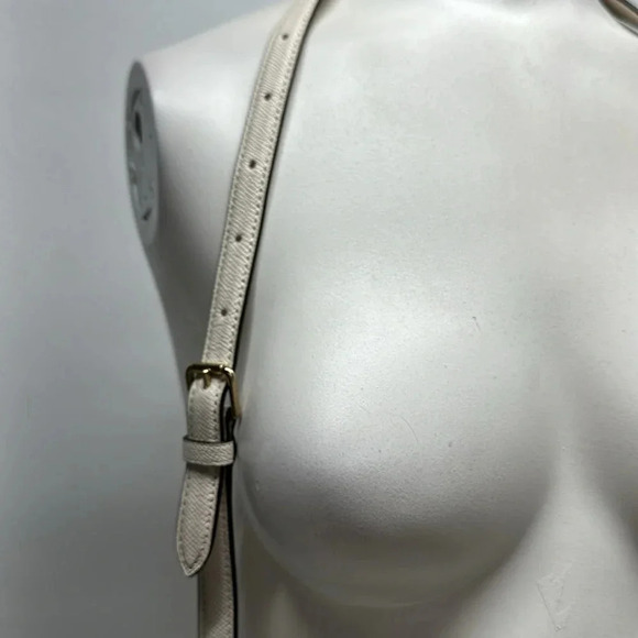 Coach Rowan File Crossbody Bag Purse In Cream Ivory Chalk Canvas Gold Hardware - Picture 4 of 14